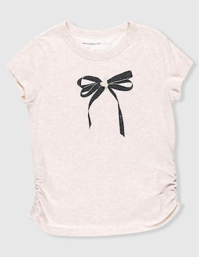 Playera Abercrombie & Fitch manga corta para niña
