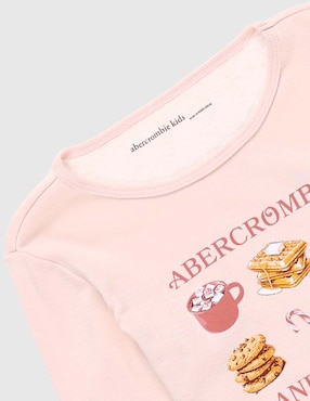 Playera Abercrombie & Fitch manga larga para niña