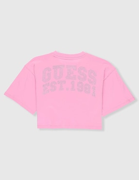 Playera Guess manga corta para niña