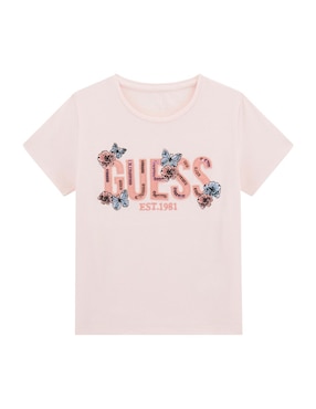 Playera Guess manga corta para niña