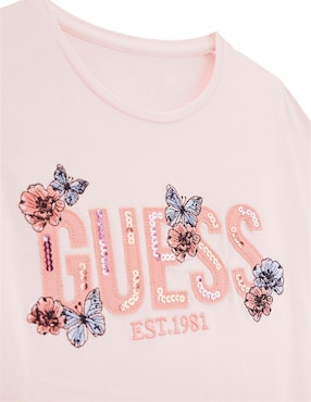 Playera Guess manga corta para niña