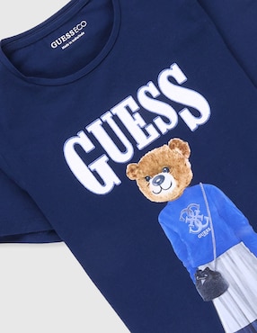 Playera Guess manga corta para niña