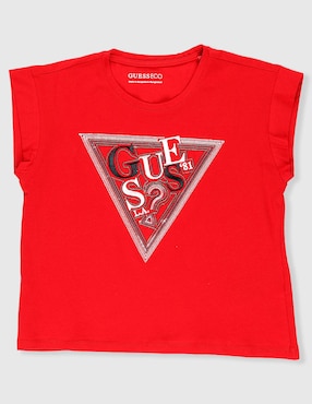 Playera Guess manga corta para niña