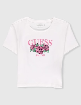 Playera Guess manga corta para niña