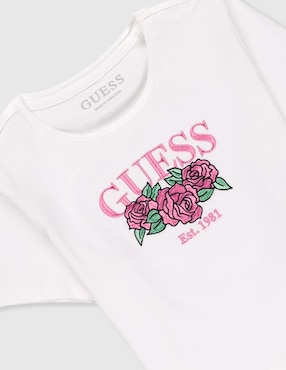 Playera Guess manga corta para niña