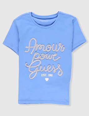 Playera Guess manga corta para niña