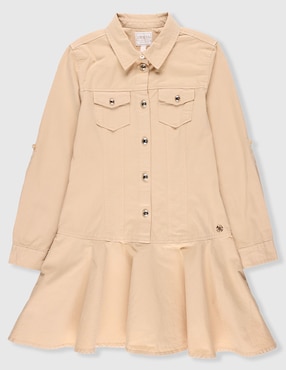 Vestido Guess manga con puño para niña