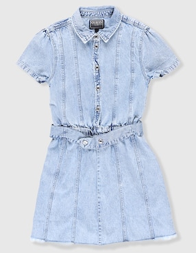 Vestido Guess manga regular para niña