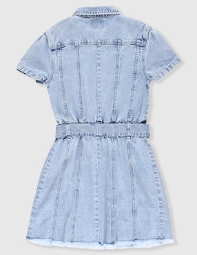 Vestido Guess manga regular para niña