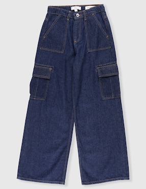 Jeans cargo baggy Guess para niña