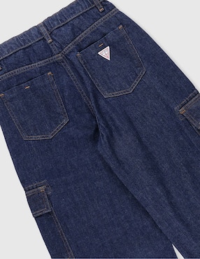 Jeans cargo baggy Guess para niña