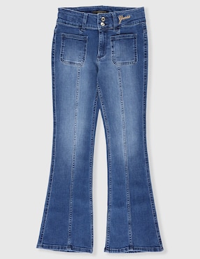 Jeans flare Guess deslavado para niña
