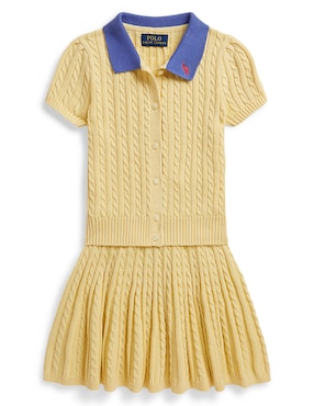 Conjunto Polo de algodón para niña