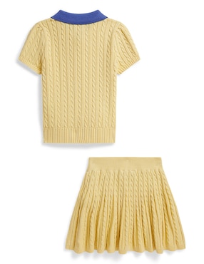 Conjunto Polo de algodón para niña