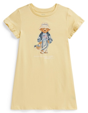 Vestido Polo manga corta para niña