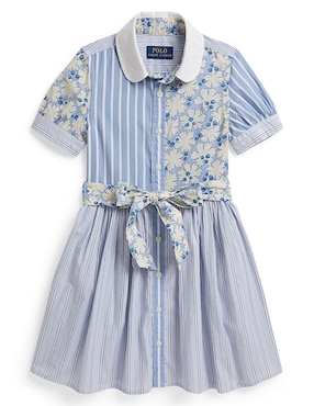 Vestido Polo manga globo para niña