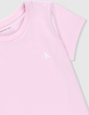 Set Playera Calvin Klein manga corta para niña