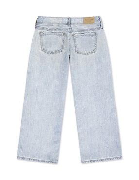 Jeans straight Abercrombie & Fitch 43AG07-LCA lavado claro para niña
