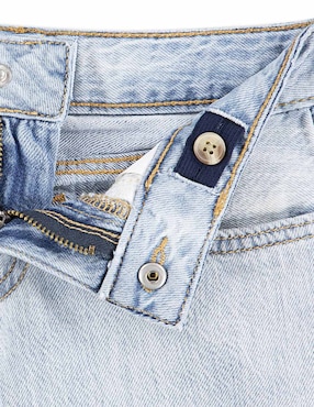 Jeans straight Abercrombie & Fitch 43AG07-LCA lavado claro para niña