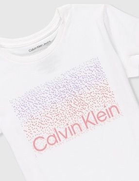 Playera Calvin Klein manga corta para niña