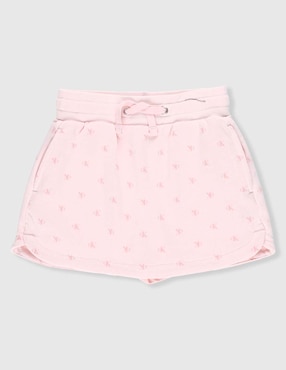 Falda short Calvin Klein de algodón para niña