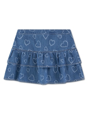 Falda Abercrombie & Fitch de mezclilla para niña