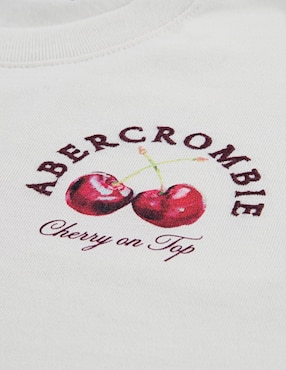 Playera Abercrombie & Fitch manga corta para niña