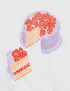 Playera Abercrombie & Fitch manga corta para niña