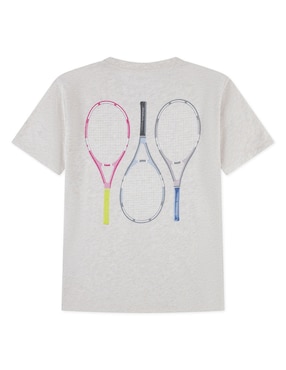 Playera Abercrombie & Fitch manga corta para niña