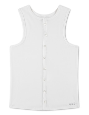 Playera Abercrombie & Fitch sin manga para niña