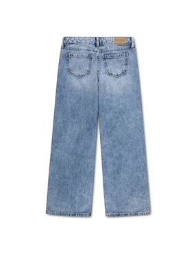 Jeans straight Abercrombie & Fitch 43AN54-MHN lavado medio para niña