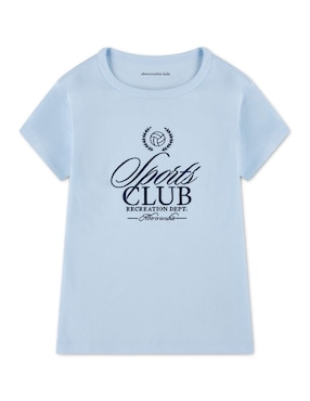 Playera Abercrombie & Fitch manga corta para niña