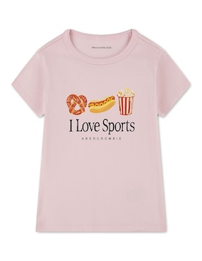 Playera Abercrombie & Fitch manga corta para niña