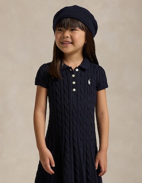 Vestido polo Polo manga corta para niña