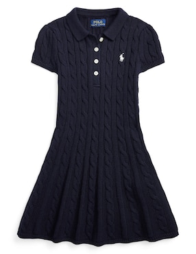 Vestido polo Polo manga corta para niña