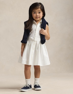 Vestido chemisse Polo para niña