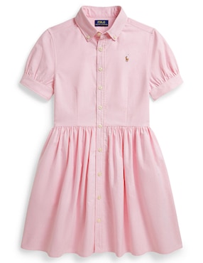 Vestido Polo Ralph Lauren manga globo para niña