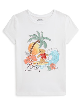 Playera Polo Ralph Lauren manga corta para niña