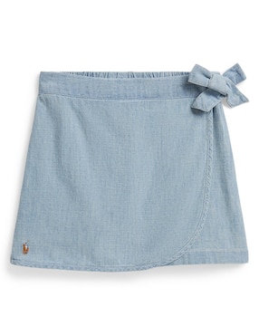 Falda short Polo Ralph Lauren de algodón para niña