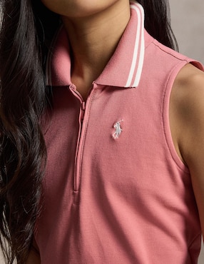 Playera Polo sin manga para niña