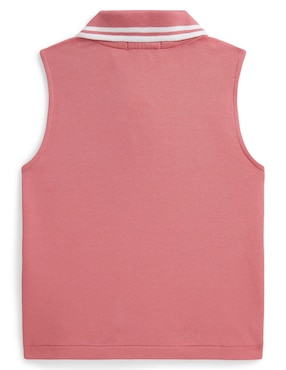 Playera Polo sin manga para niña