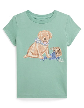 Playera Polo Ralph Lauren manga corta para niña