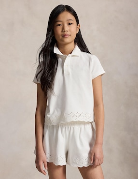 Conjunto Polo de algodón para niña