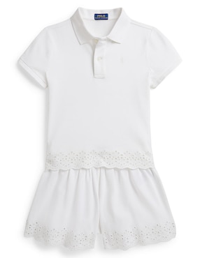 Conjunto Polo de algodón para niña