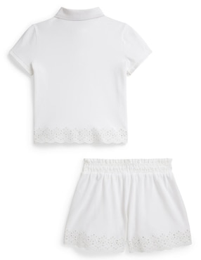 Conjunto Polo de algodón para niña
