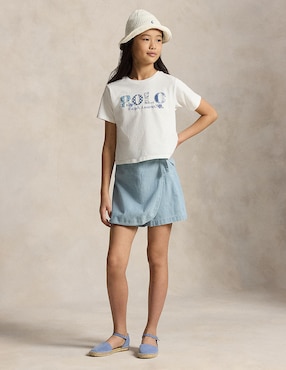 Playera Polo Ralph Lauren manga corta para niña