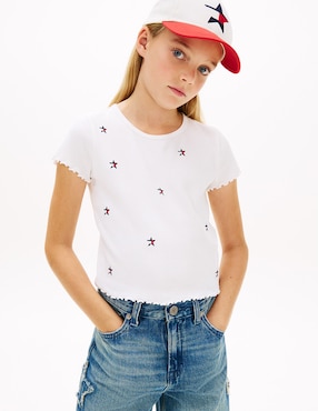 Playera Tommy Hilfiger manga corta para niña
