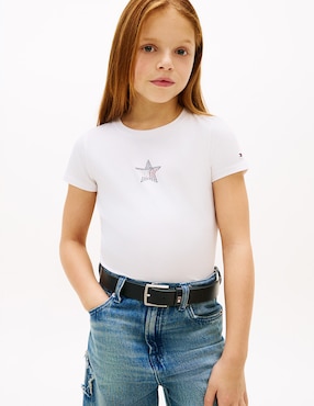 Playera Tommy Hilfiger manga corta para niña