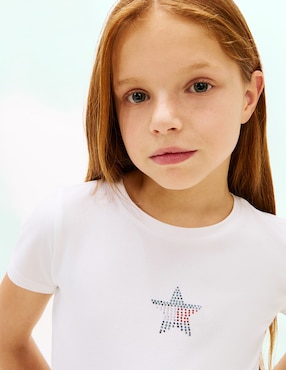 Playera Tommy Hilfiger manga corta para niña