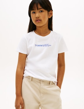 Playera Tommy Hilfiger manga corta para niña